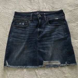 The cutest AE Jean skirt!
